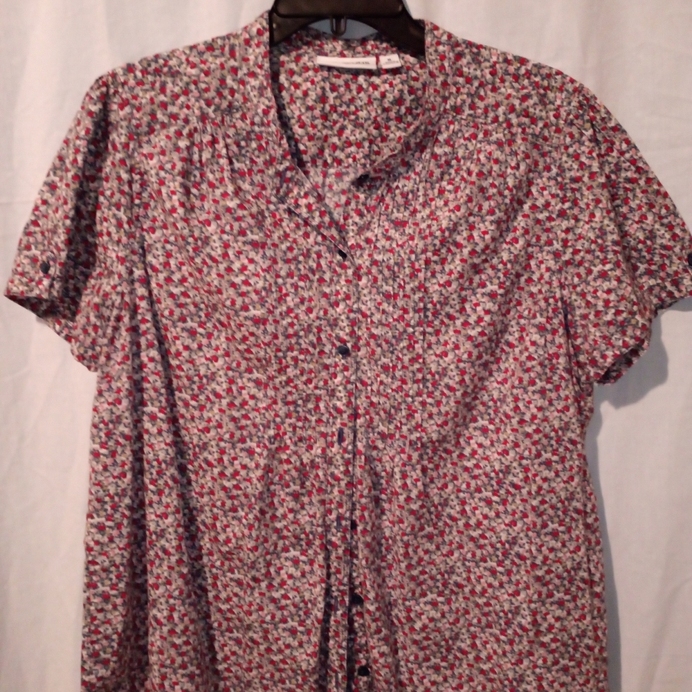 St John Bay, floral short sleeve XL